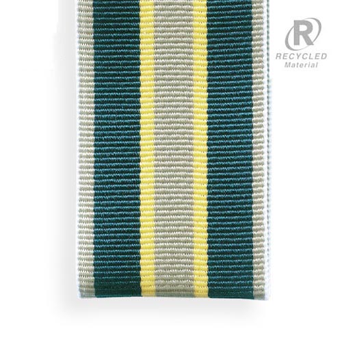 GART-1012 RECYCLED POLYESTER STRIPE GROSGRAIN RIBBON