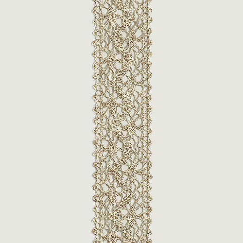 GART-7312 METALLIC TORCHON LACE