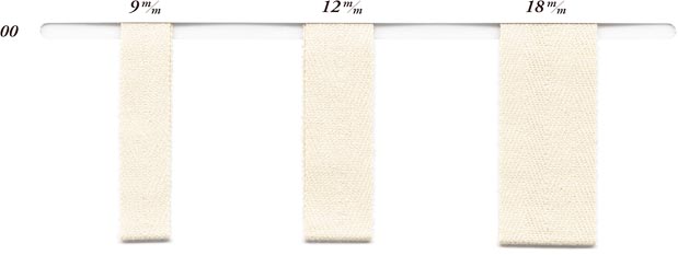 I-GART-233 I-ORGANIC COTTON HERRINGBONE RIBBON