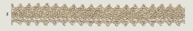 GART-7310 METALLIC TORCHON LACE